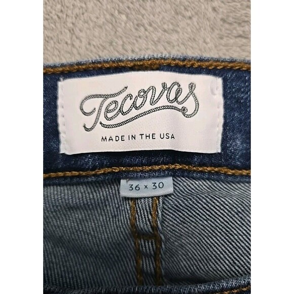 Tecovas Jeans Men's 36x30 Slim Jean Medium Blue Denim, EUC - Picture 5 of 8